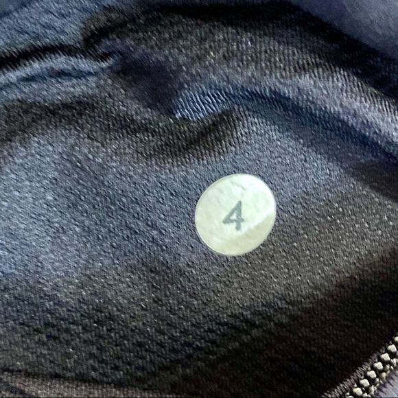 Lululemon Speed Tight 2 back white orange Striped Pocket Leggings 4 - Picture 6 of 6